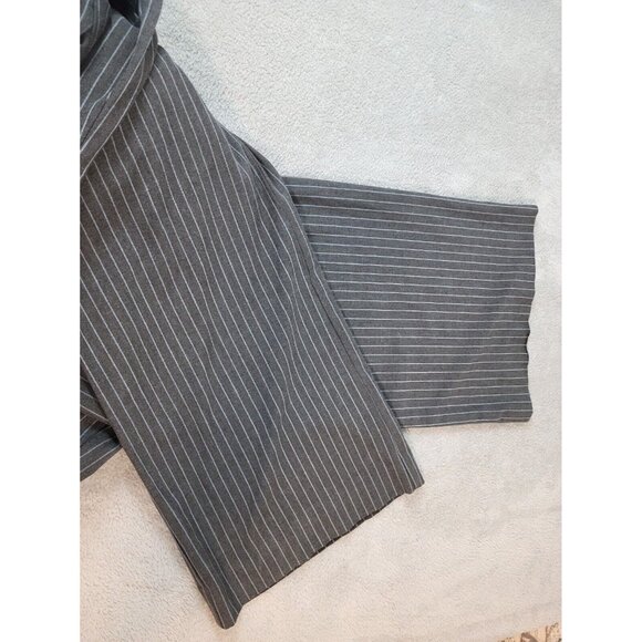 Old Navy Womens Pants 20 Regular Low Waist Wide Leg Gray Stripe STR203XE - Picture 3 of 8